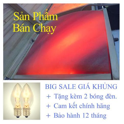 Đá muối Himalaya  Cao Cấp mặt cong gỗ thông.
