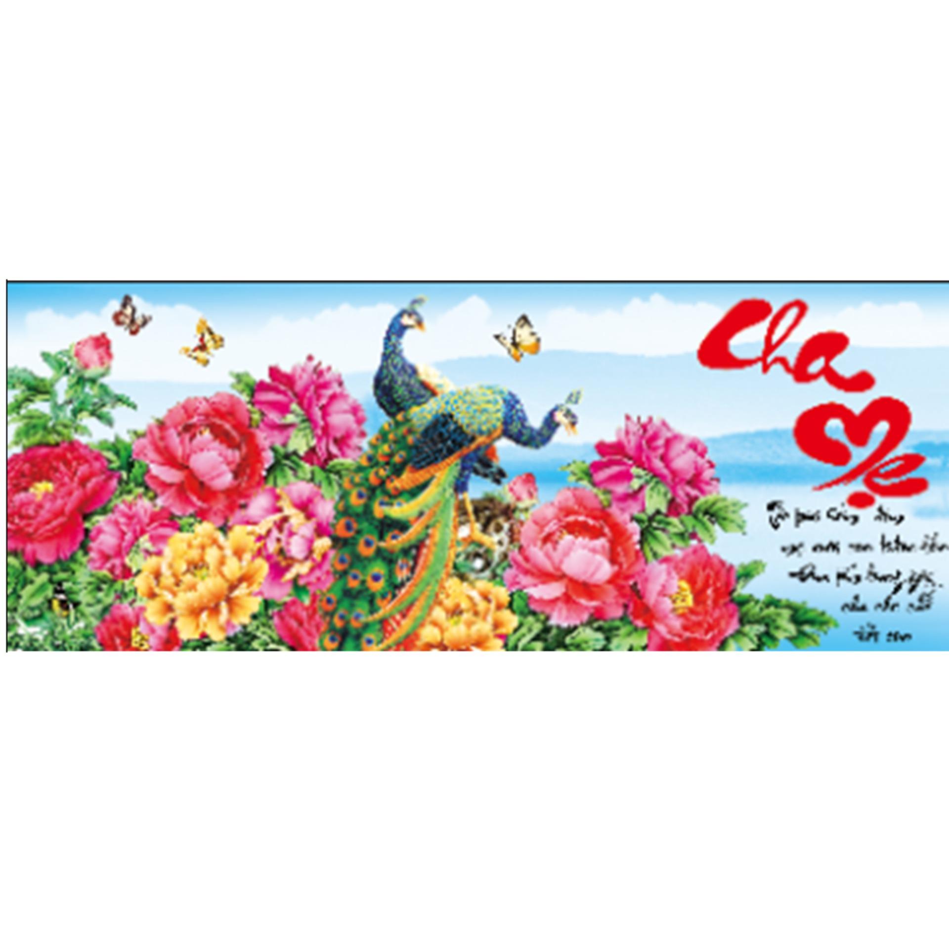 X8038-Tranh thêu chữ thập cha mẹ-