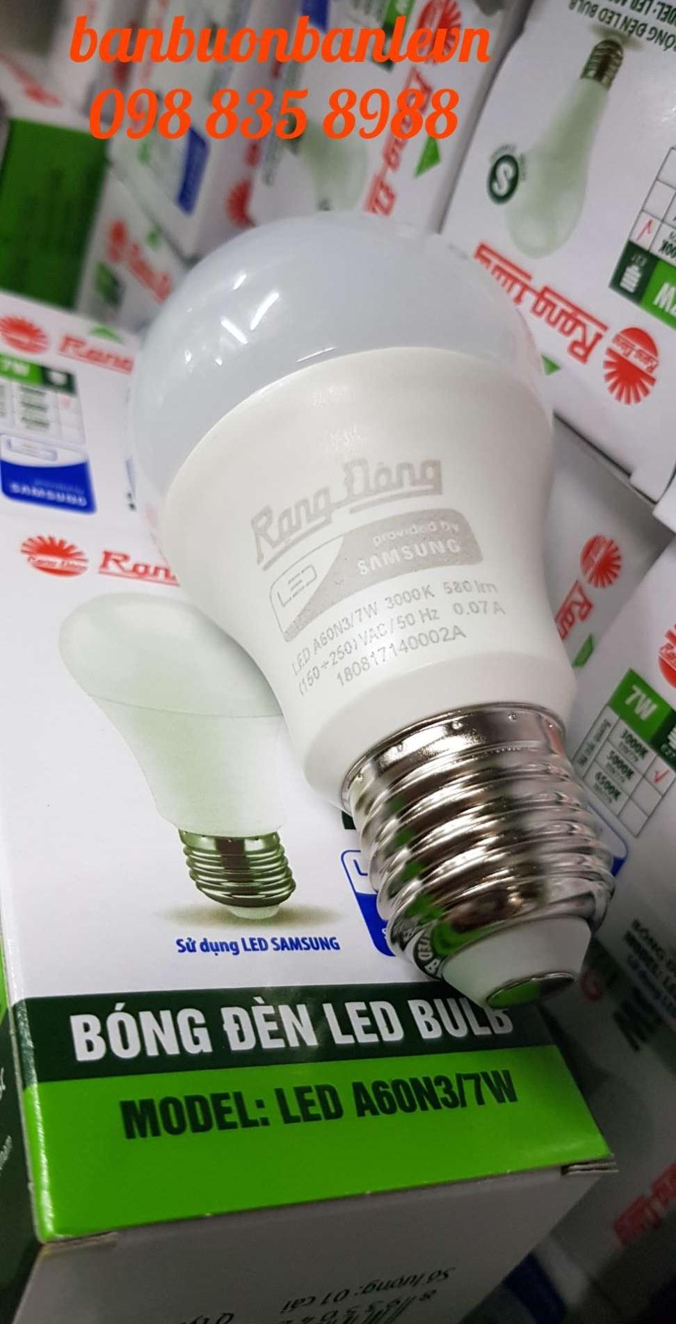24 bóng đèn LED 7w Rạng Đông