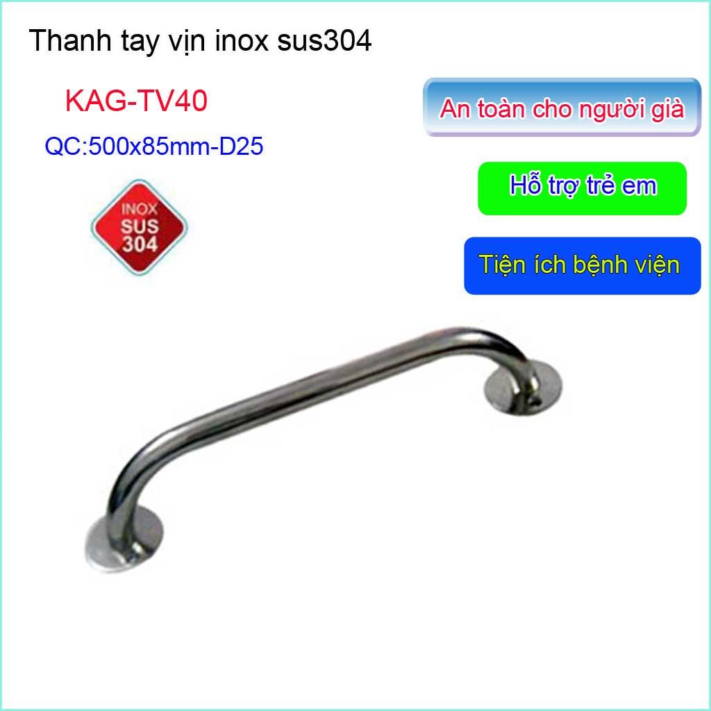 Thanh tay vịn inox nhà tắm tay vịn inox phòng tắm Roca KAG-TV50-50cm