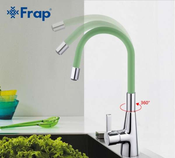 Vòi bếp FRAP F4153 với lớp mạ Ni/Cr cao cấp