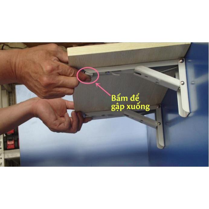 Bản lề gập - Ke gập cao cấp (bộ 2 chiếc - loại 25cm)