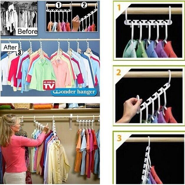 Bộ 8 móc treo quần áo thông minh