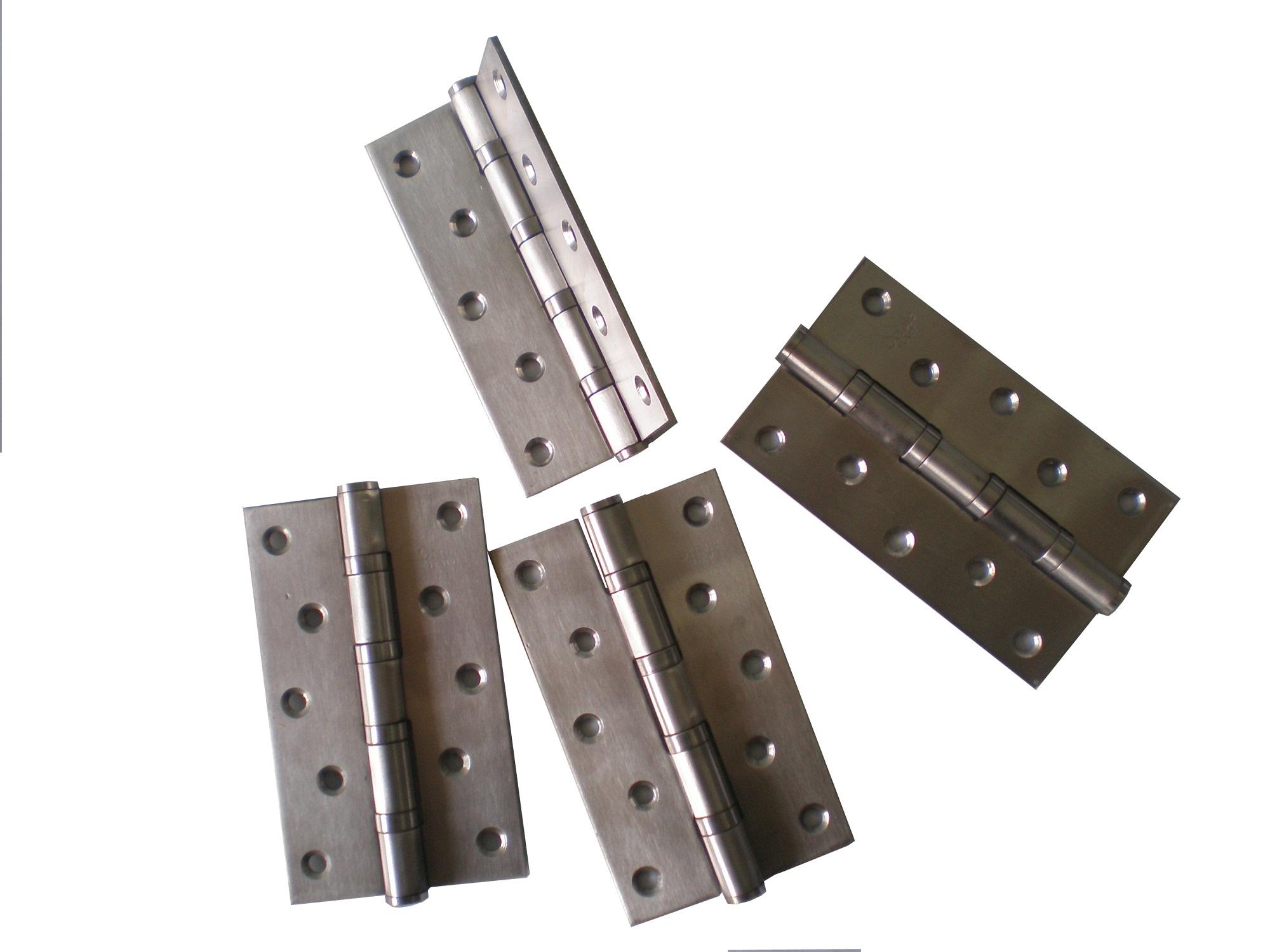 Bộ 4 bản lề lá inox 127x76x3 (bạc)