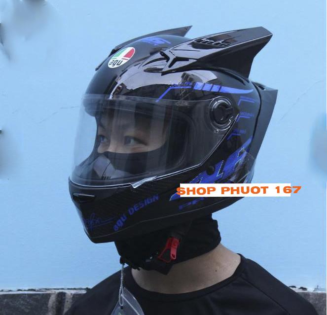 COMBO nón FF AGU, hàng chuẩn có bảo hành 12 tháng