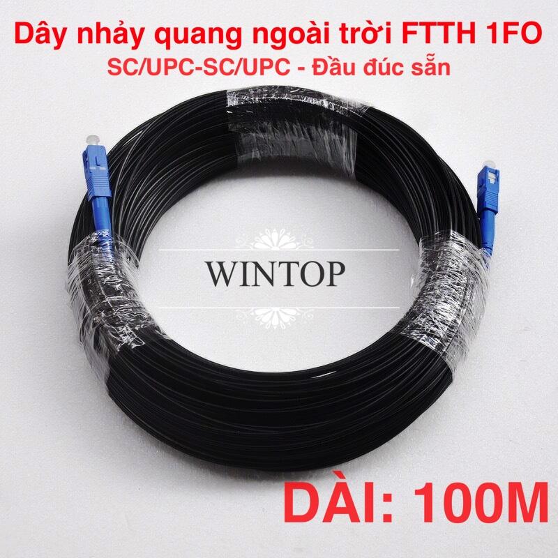 [HCM]Dây nhảy quang ngoài trời SC/UPC-SC/UPC dài 100M 1FO SM (FTTH)