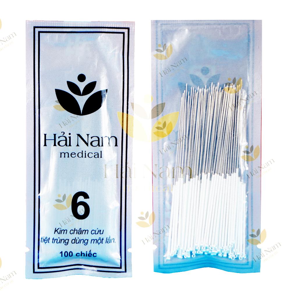 5 góiKim châm cứu Hải Nam số 6 (Gói 100c)