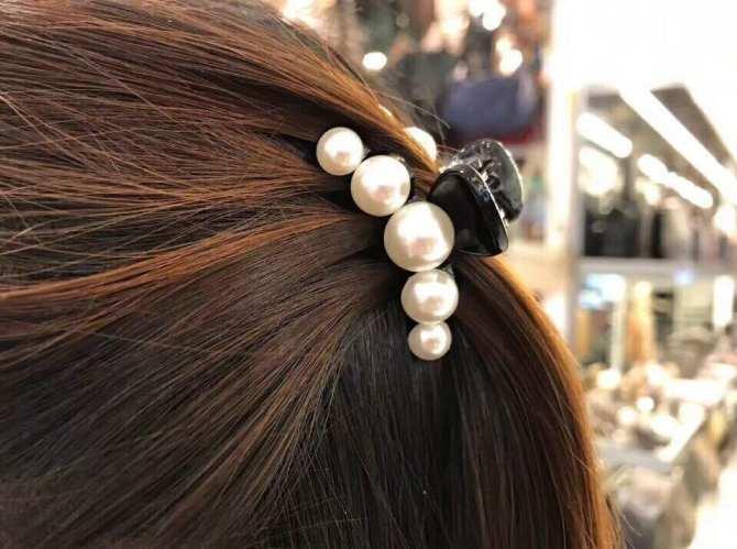 Combo 02 kẹp tóc cánh buồm ngọc trai