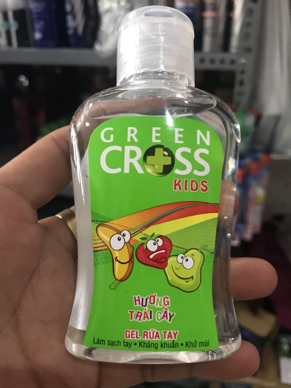 Gel rửa tay khô Green Cross hương trái cây chai 100ml