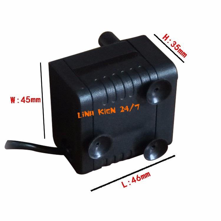 MÁY BƠM CHÌM HỒ CÁ HÒN NON BỘ 12V 5W 500L DC-808