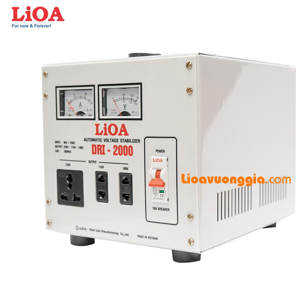 Ổn áp 1 pha LiOA 2000VA thế hệ mới DRI-2000II