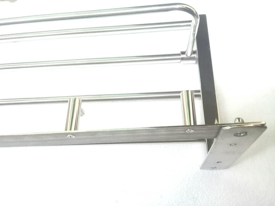 Kệ để khăn tắm đa năng có móc áo, chất liệu inox 304 cao cấp - phụ kiện nhà tắm - thiết bị vệ sinh -star