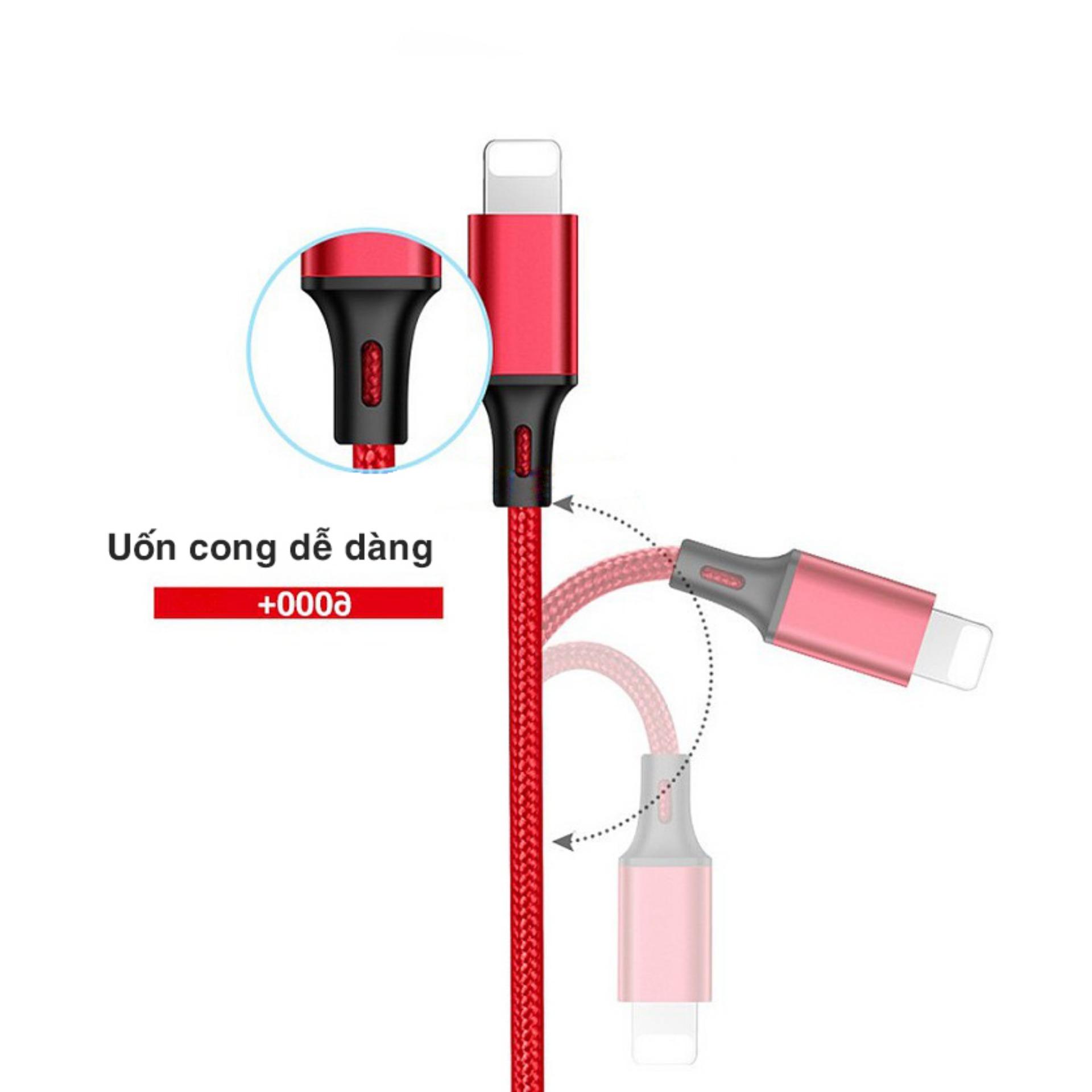 Cáp sạc đa năng 3 đầu Bagi Lightning Iphone + Micro + Type C