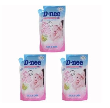 Bộ 3 bịch nước rửa bình sữa Dnee 600ml