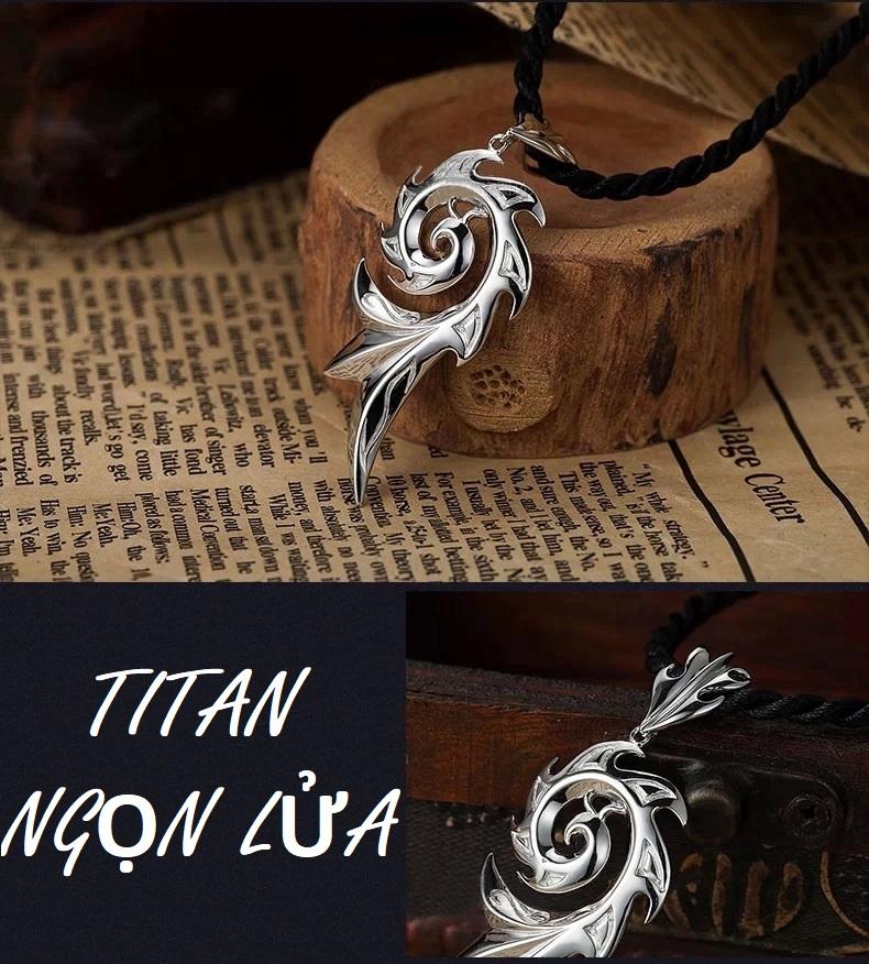 Dây chuyền Titan ngọn lửa cá tính NL39