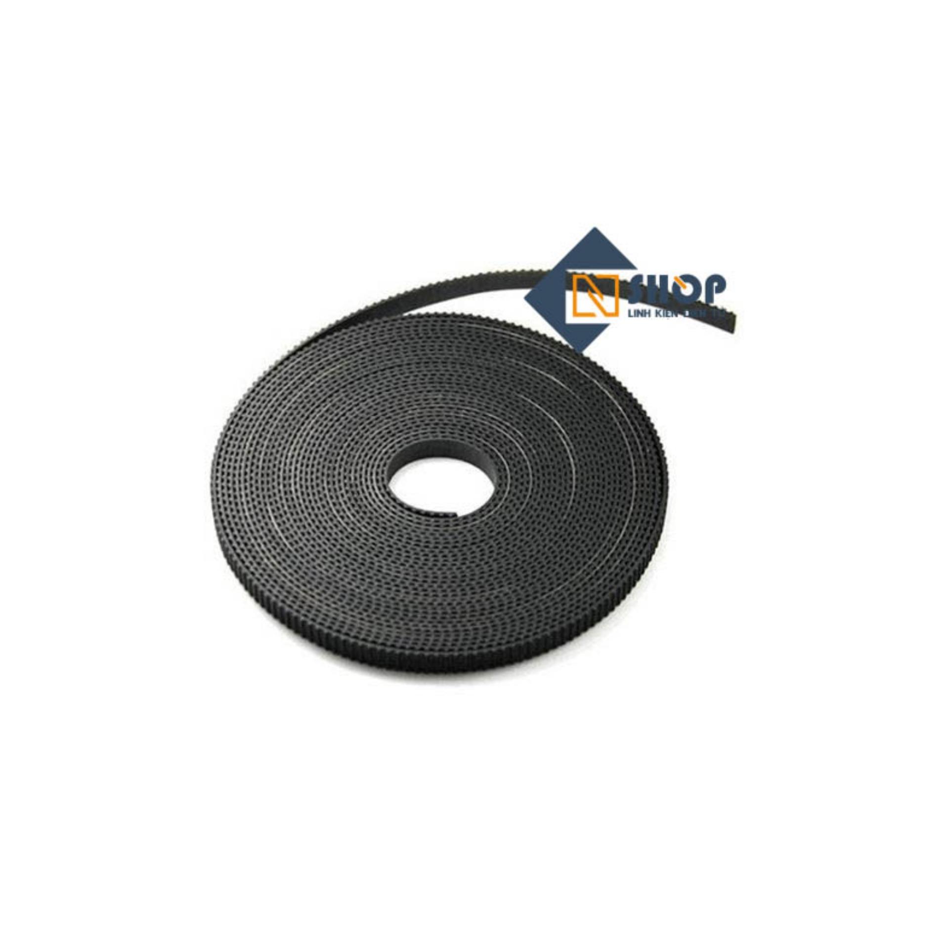Dây đai GT2 bước răng 2mm rộng 6mm (mét)