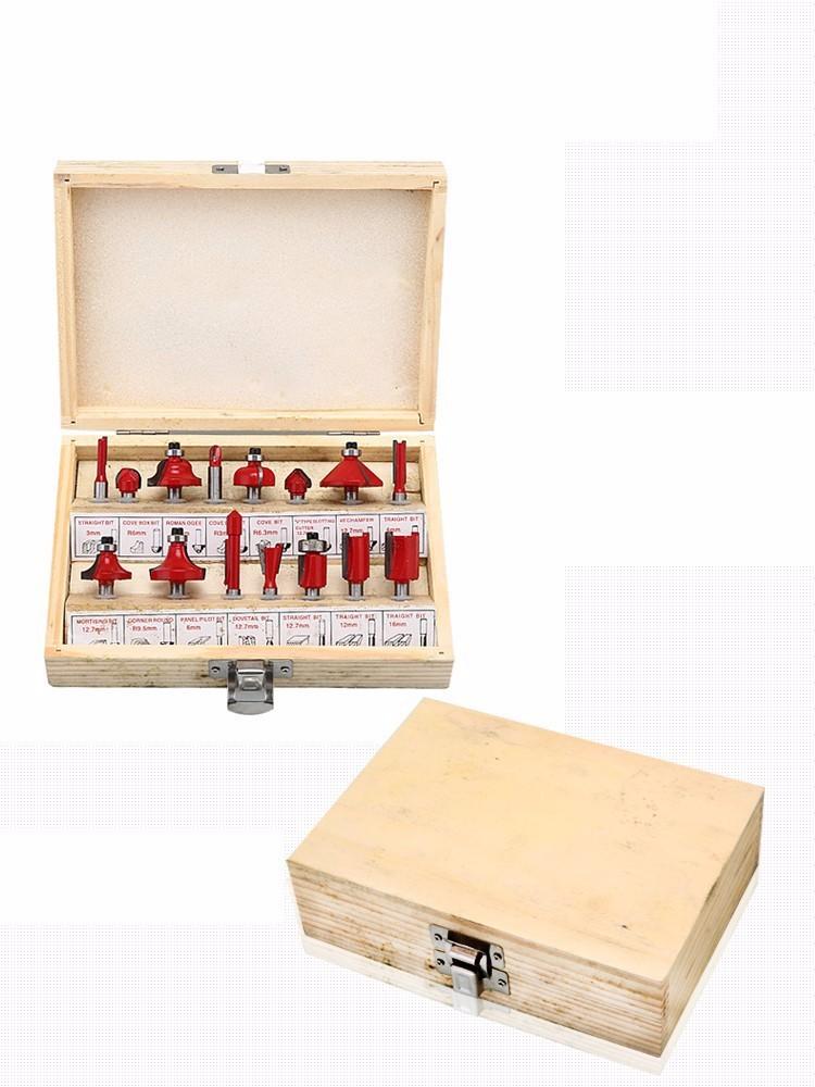 Bộ mũi phay 15món cốt 8 mm