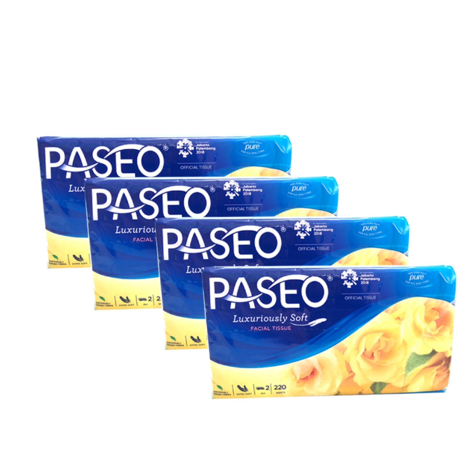 Khăn giấy Paseo 220 tờ ( hoa Hồng Trắng Vàng)