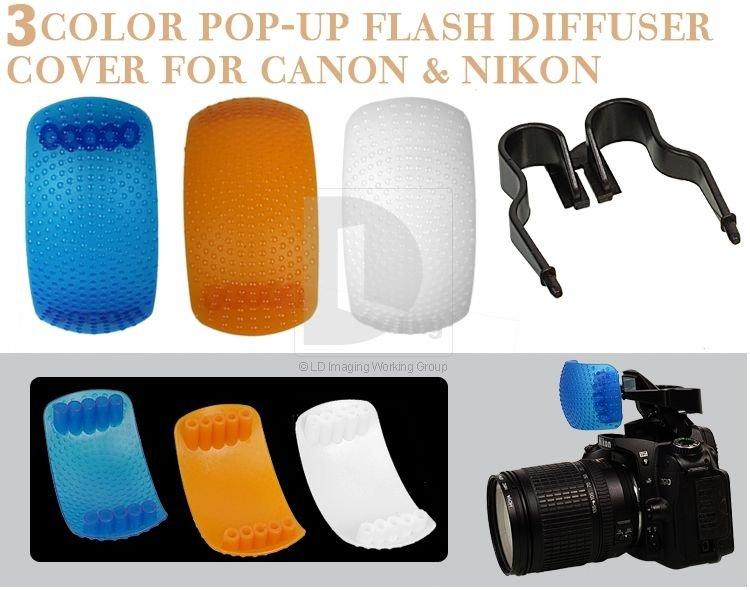 Bộ tản sáng cóc 3 màu dành cho đèn flash