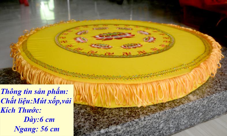 [HCM]Tọa cụ tròn ngồi thiền thêu hoa sen