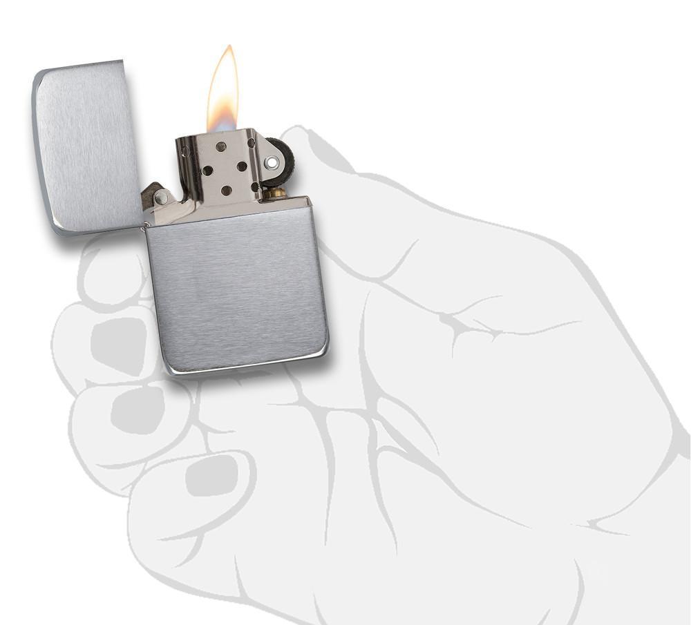 Bật Lửa Zippo Tái Bản Năm 1941 Brushed Chrome