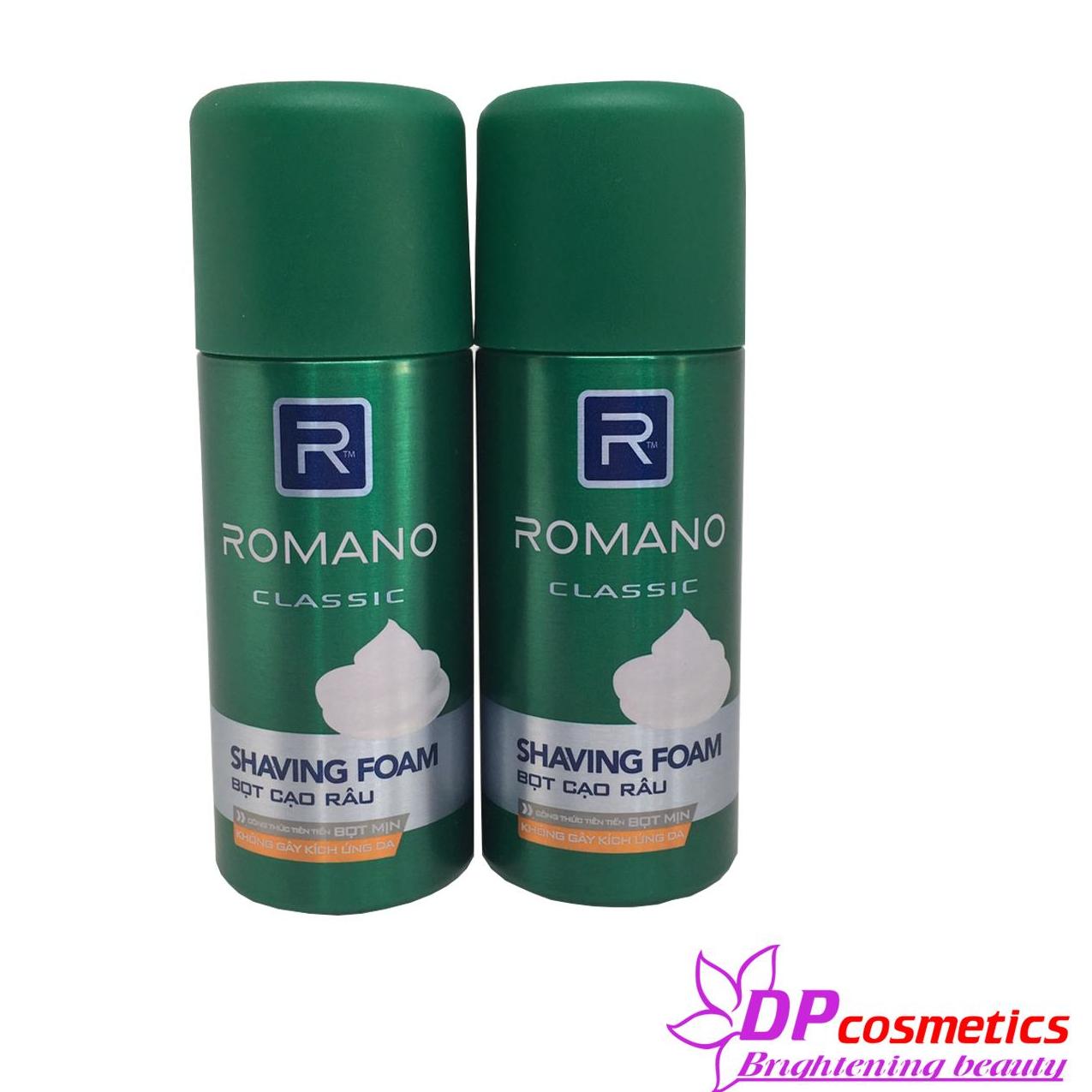 Bọt cạo râu Romanno xanh