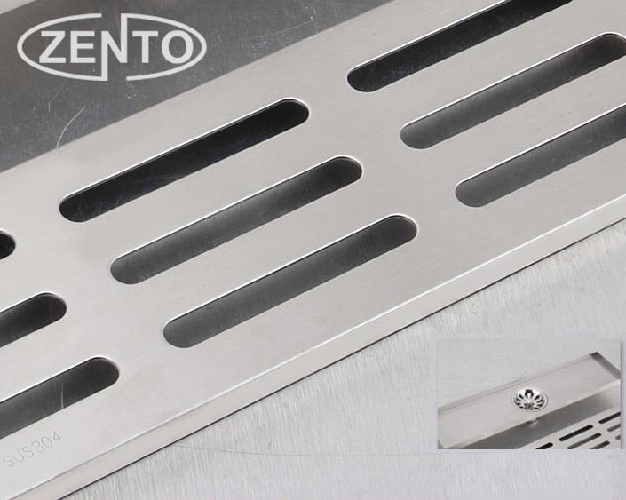 Thoát sàn inox304 Zento ZT551 (10x60cm)(Xám)