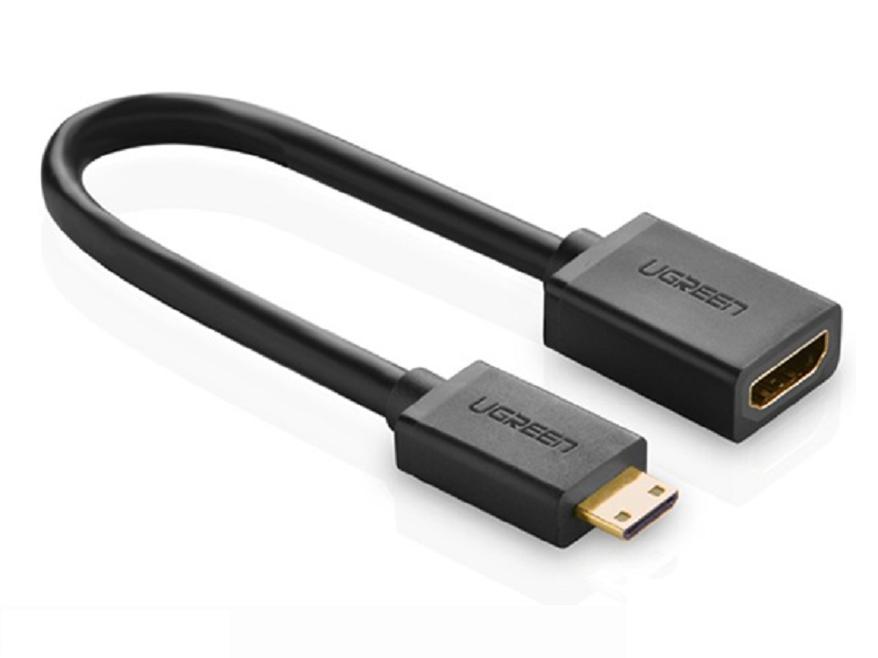 Cáp chuyển đổi mini HDMI sang HDMI female Ugreen 20137 (Đen)