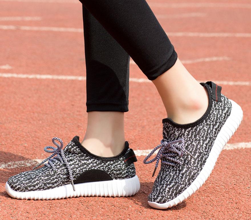 Giày sneaker nữ vải Xám lông chuột