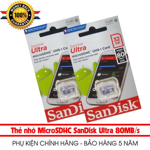 Thẻ nhớ MicroSDHC SanDisk Ultra 533X 32GB 80MB/s - Class 10