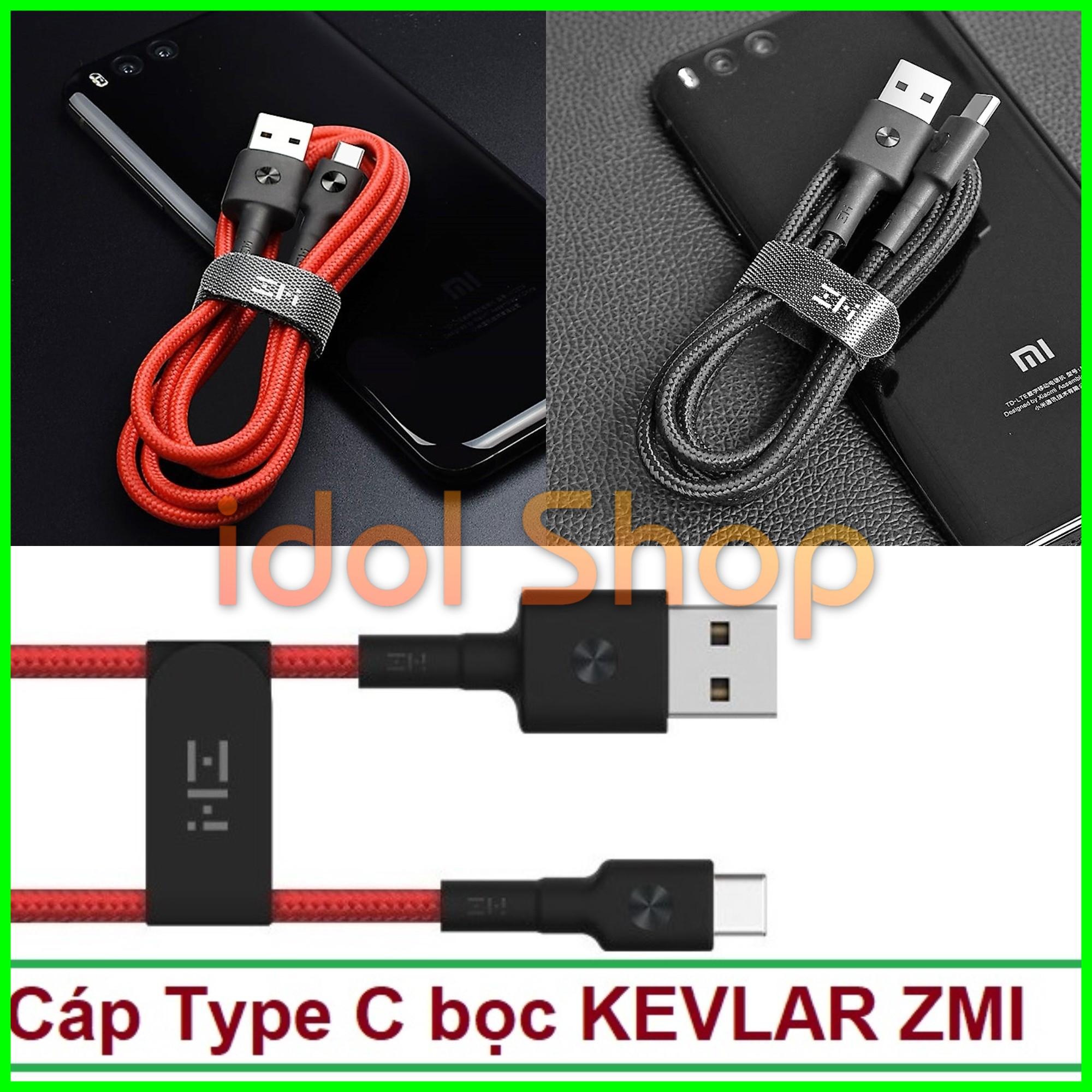 Cáp sạc Type C bọc Kevlar siêu bền Zmi 