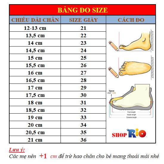 Sandal bé gái RS153 (Hồng) Size 21-30