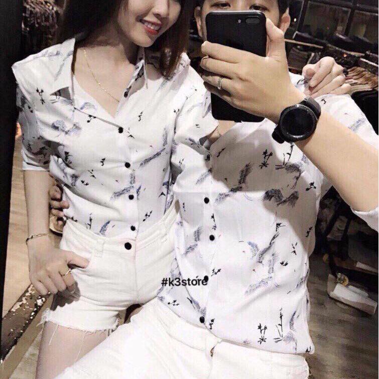 ÁO SƠ MI NAM NỮ PHI LỤA  TYNAFASHION SN008