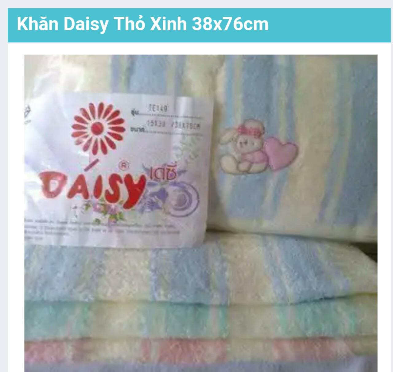 [HCM]Khăn tắm Thái Lan Daisy Thỏ xinh 38 x 76 cm
