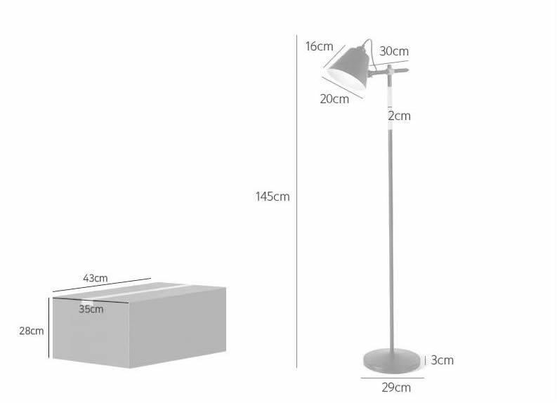 Đèn đứng trang trí phòng khách DC001 + kèm bóng led