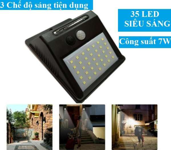 Đèn năng lượng mặt trời cảm biến hồng ngoaijv Solar 35 LED 3 chế độ - Loại 1