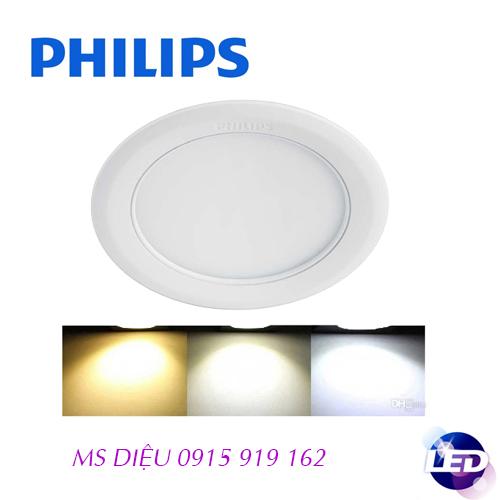 Bộ 3 đèn Led downlight Philips Marcasite 9W 59521 6500K