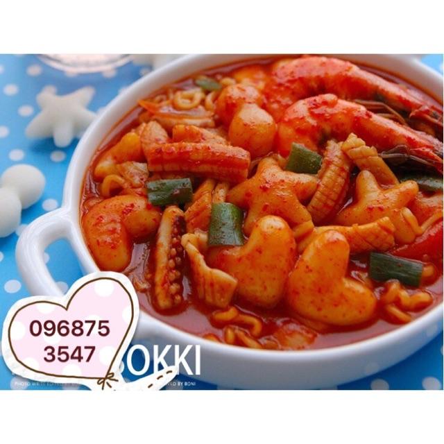 Tokbokki hình sao hoa tim 500g