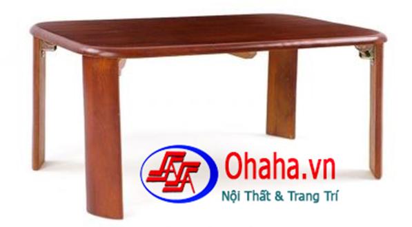 BÀN TRÀ XẾP GỌN CHÂN BÁNH MÌ (70 X 120CM) OHAHA