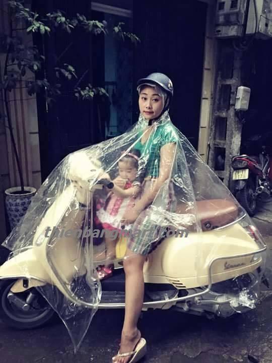 Áo mưa vi sinh trong suốt 1 đầu