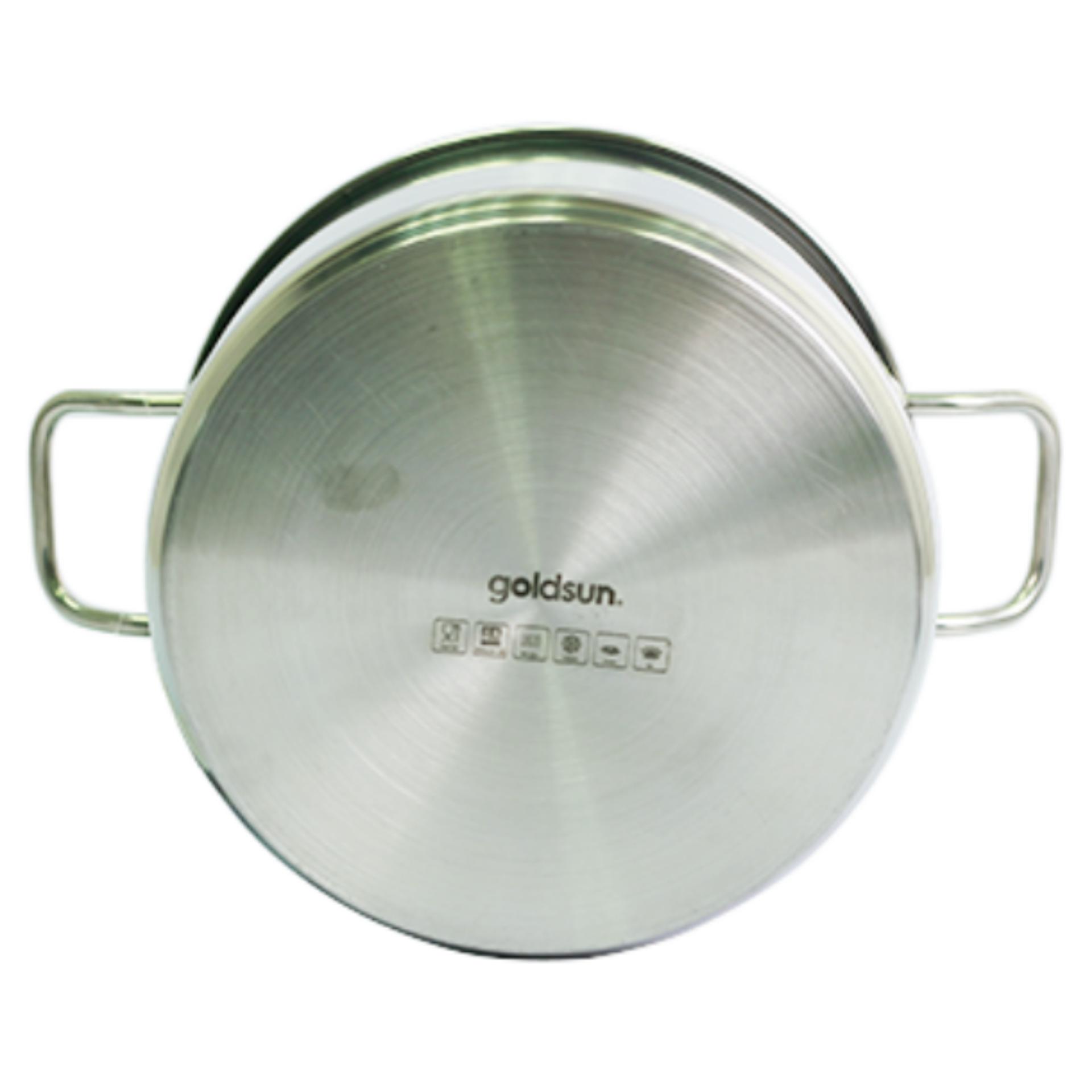 Bộ 4 nồi- chảo inox cao câp dùng được từ GOLDSUN GH20-5309SG