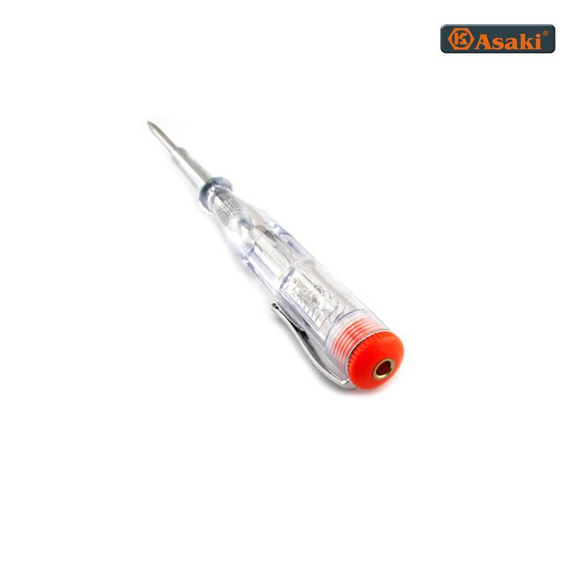 Bút thử điện một chiều có đèn LED Asaki AK-9063