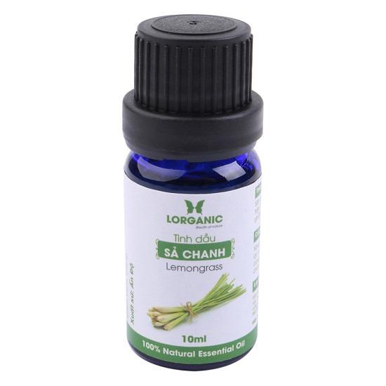 [HCM]Combo Tinh Dầu Sả Chanh Lorganic + Bạc Hà Lorganic (10ml / Chai)