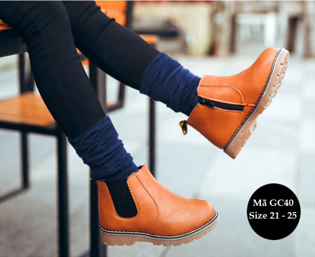 Giày Bốt Cổ Cao Cho Bé Trai Và Bé Gái GC40