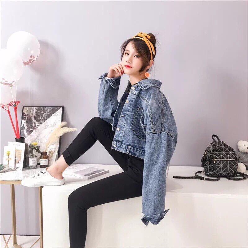 ÁO KHOÁC JEAN NỮ XỎ DÂY CỰC CÁ TÍNH