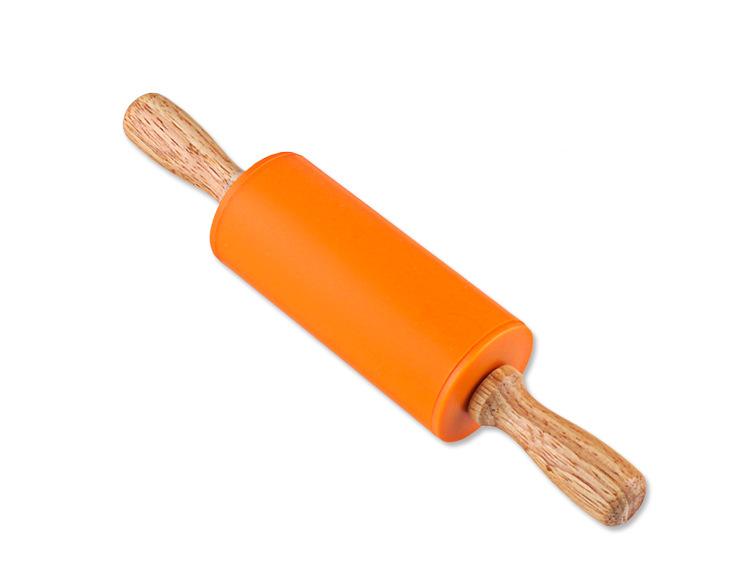 Cán Lăn Bột Silicon Trục Xoay