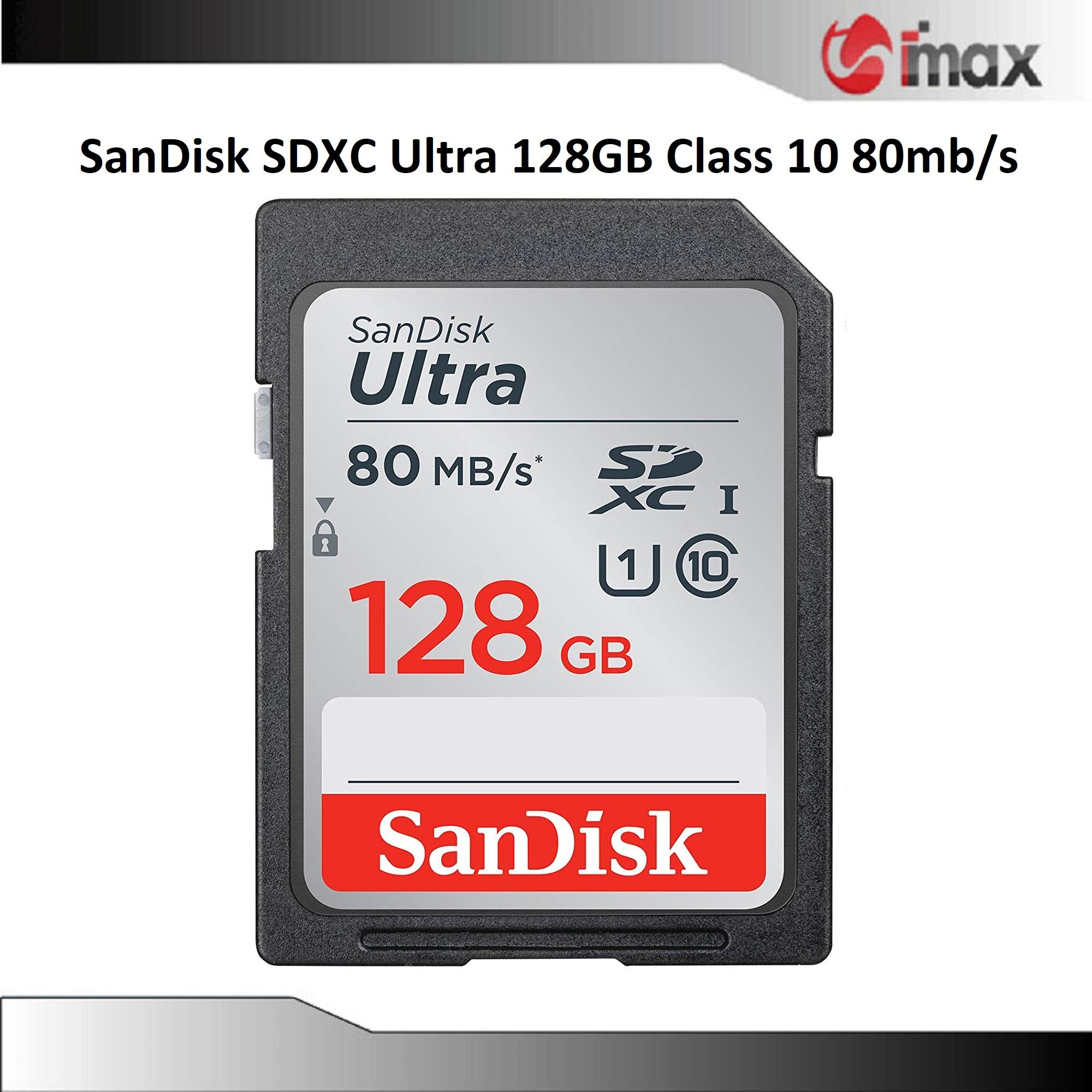 Thẻ nhớ SanDisk SDXC Ultra 128GB Class 10 80mb/s