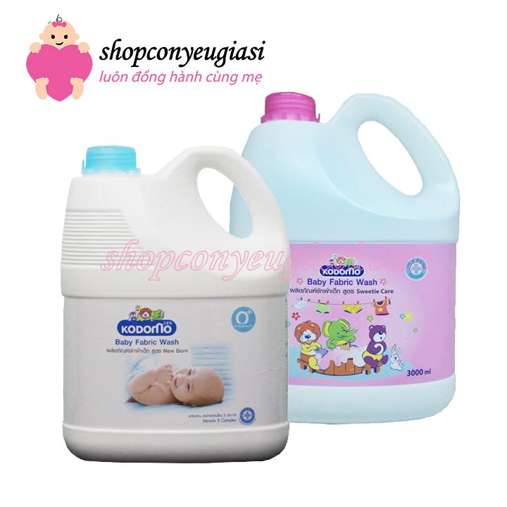 [HCM]Dung Dịch Giặt Kodomo Trắng 3000ml - Thái Lan (Nắp Xanh)
