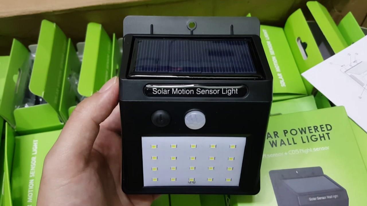 COMBO 2 Đèn cảm biến hồng ngoại sử dụng năng lượng mặt trời Solar - 20 Led ( 2 đèn)