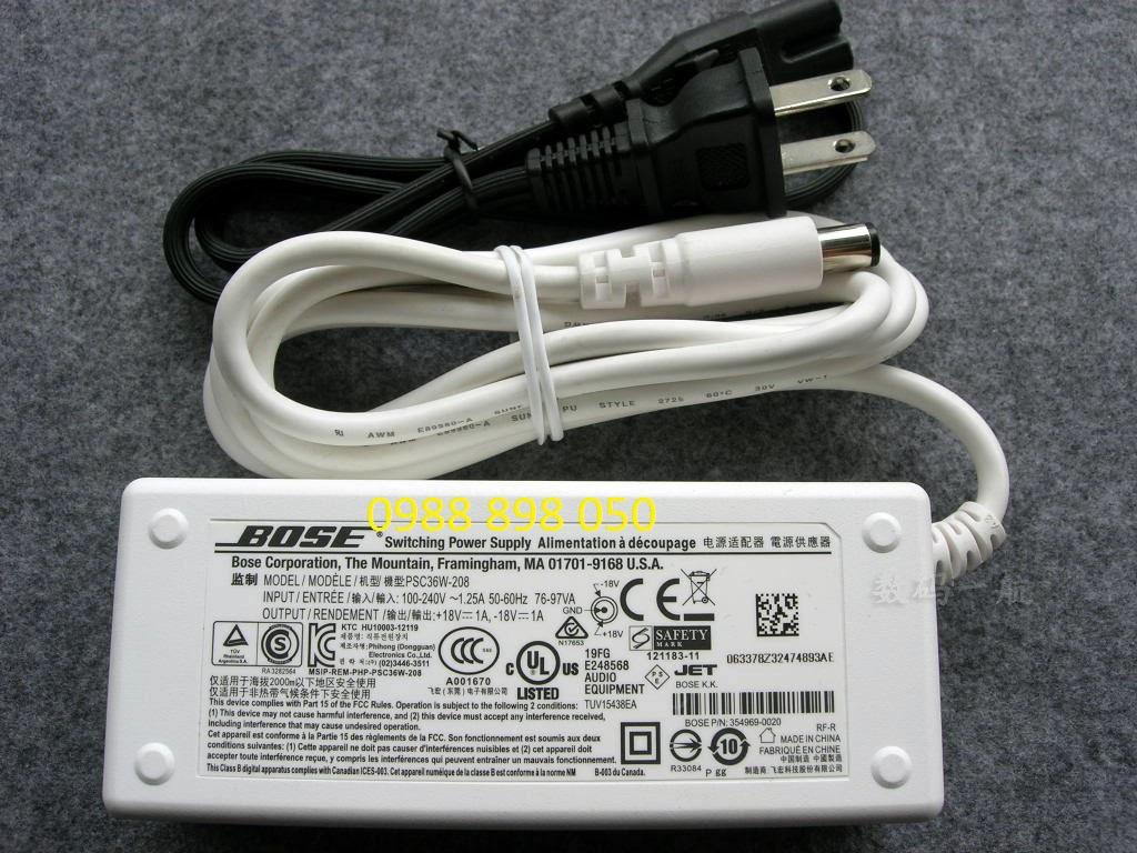 Sạc nguồn 18v1a loa bo.se soun.ddock bản gốc